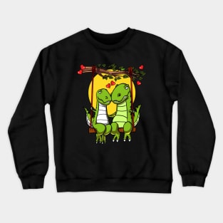 T-Rex Dinosaur Couple Crewneck Sweatshirt